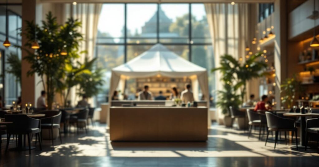 Tente de réception élégante installée en extérieur pour un événement, location de tente reception